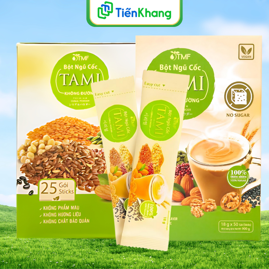 Bột Ngũ Cốc Tami Không Đường