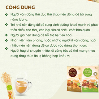 Bột Ngũ Cốc Tami Không Đường