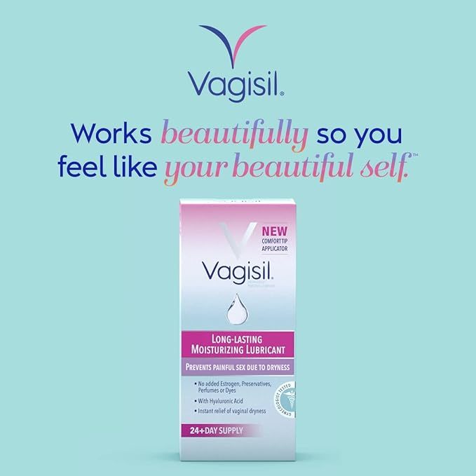 VágìSíl Long Lasting Moisturizing Lubricant - Gel Dưỡng Ẩm, Bôi Trơn Cô Bé Hỗ Trợ Phụ Nữ Hộp 8 Que