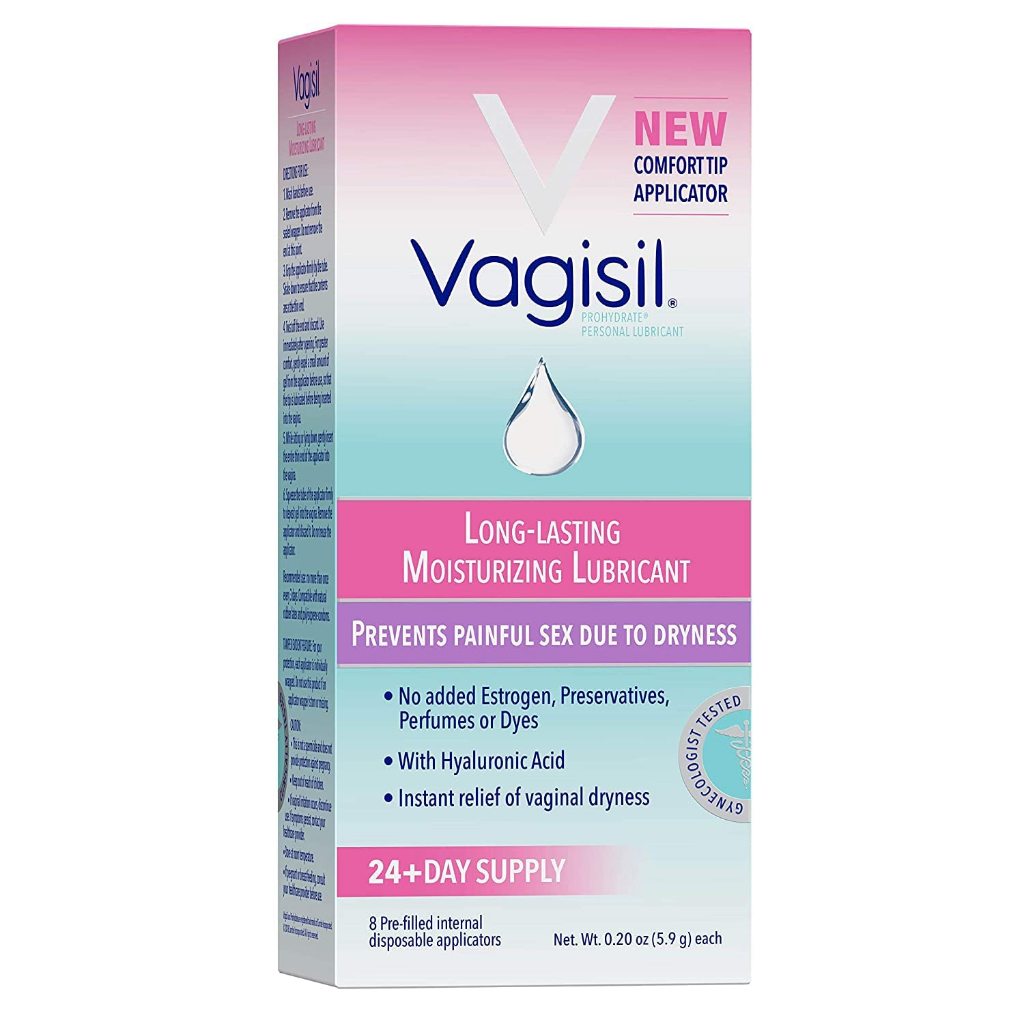 VágìSíl Long Lasting Moisturizing Lubricant - Gel Dưỡng Ẩm, Bôi Trơn Cô Bé Hỗ Trợ Phụ Nữ Hộp 8 Que