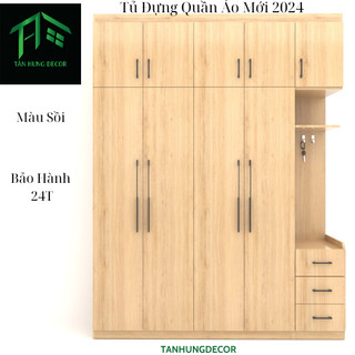   FREESHIP LẮP ĐẶT  TỦ ĐỰNG QUẦN ÁO MẪU CAO HIỆN ĐẠI GỖ CÔNG NGHIỆP MDF PHỦ MELAMINE 