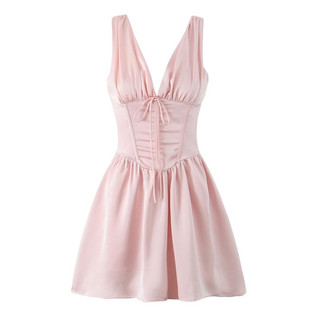 [Order] Đầm hai dây cổ V khoét sâu sexy cho nữ