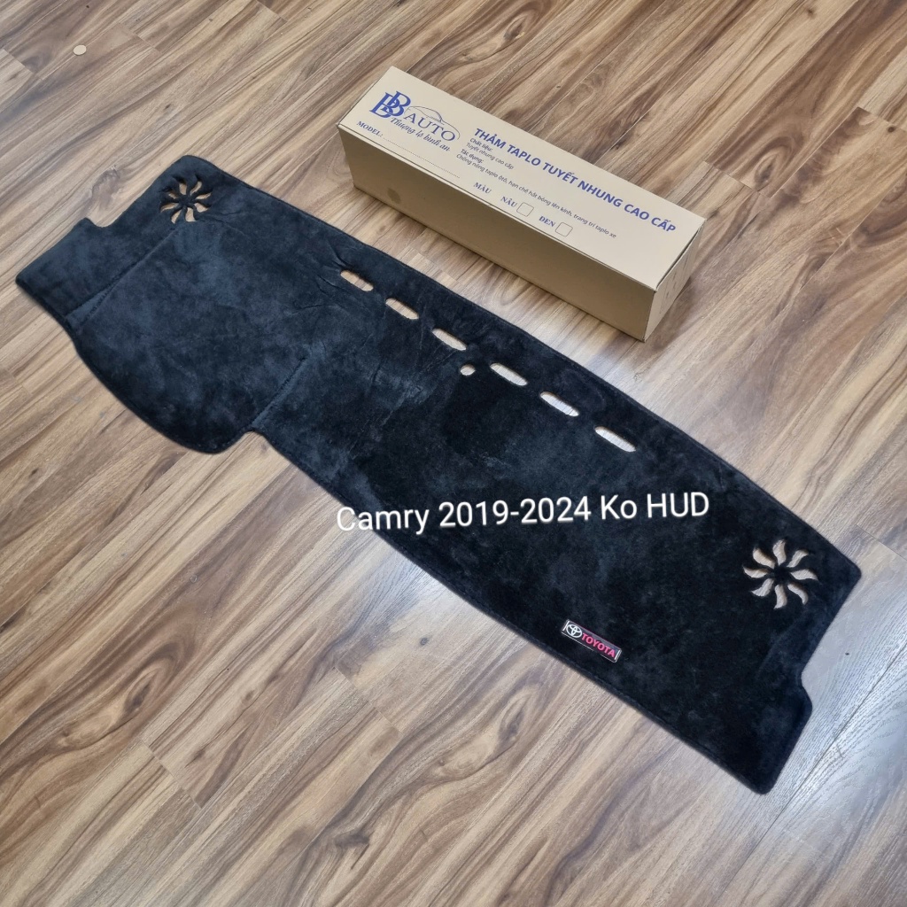 Toyota Camry 2014-2018, camry 2019-2024- Thảm taplo tuyết nhung dùng cho Toyota Camry 2014-2018, cam