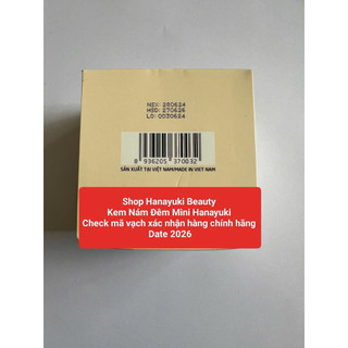 (Chính hãng-Date 2027) Combo 3sp giảm nám Mini Hanayuki(Kem Ngày, Serum Nám và Kem nám đêm)