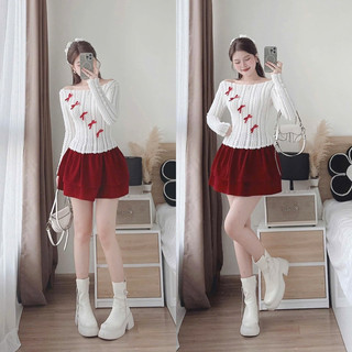 SET ĐẦM GẤM PHỐI CỔ BÈO