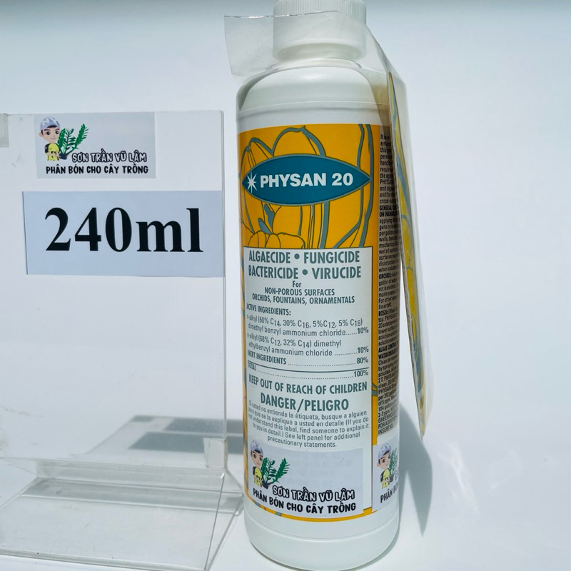 Physan 20 Mỹ Trị Khuẩn, Khử Trùng, Phòng Thối Nhũn - Chai 480ml