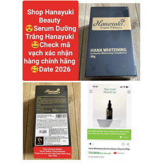 (Chính hãng-Date 2027) SERUM DƯỠNG TRẮNG DA HANAYUKI(HANA WHITENING)