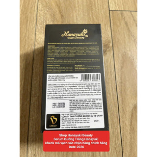 (Chính hãng-Date 2027) SERUM DƯỠNG TRẮNG DA HANAYUKI(HANA WHITENING)