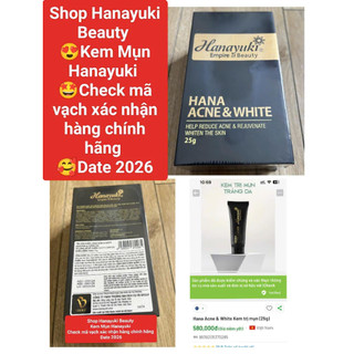 (CHÍNH HÃNG-Date 2026) BỘ 2 SP HANAYUKI GIẢM MỤN(SERUM MỤN VÀ KEM MỤN)