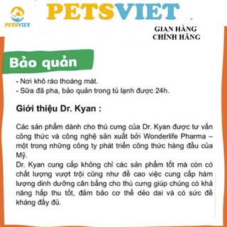 sữa chó -sữa cho chó -sữa predogen