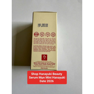 (CHÍNH HÃNG-Date 2026) BỘ 3 SP GIẢM MỤN MINI HANAYUKI (SỮA RỬA MẶT, SERUM MỤN VÀ KEM MỤN)