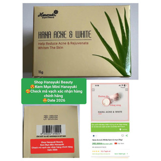 (CHÍNH HÃNG-Date 2026) BỘ 3 SP GIẢM MỤN MINI HANAYUKI (SỮA RỬA MẶT, SERUM MỤN VÀ KEM MỤN)