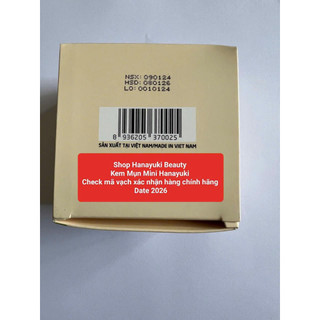 (CHÍNH HÃNG-Date 2026) BỘ 3 SP GIẢM MỤN MINI HANAYUKI (SỮA RỬA MẶT, SERUM MỤN VÀ KEM MỤN)