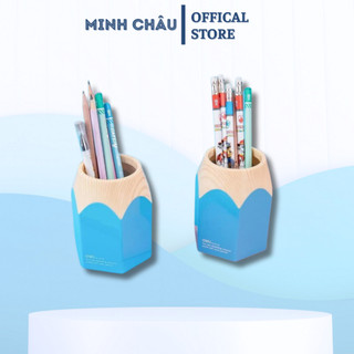 Cốc cắm bút deli 9145 φ87 x 104 mm xanh dương, hồng
