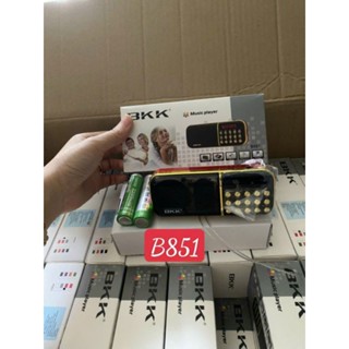  Máy BKK-851+2pin kèm dây sạc 2 khe Gắn Thẻ Radio Đài FM 