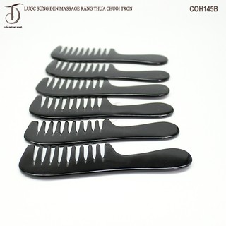 Lược Sừng HAHANCO [COH145] Răng Thưa Massage Đầu (Size: XL - 19cm)