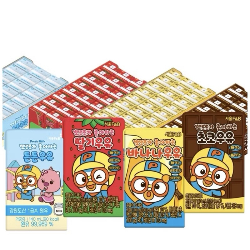 [Thùng 24 hộp] Sữa Pororo Hàn Quốc ( date xa)
