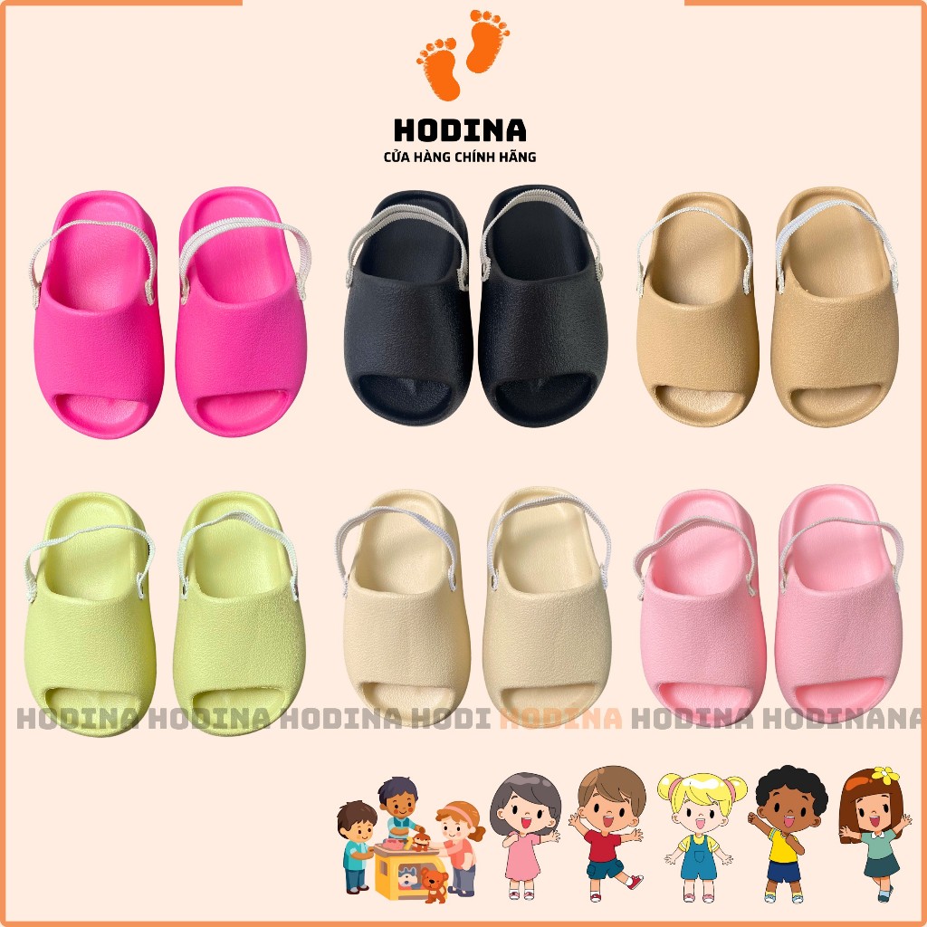Dép Bánh Mì Cho Bé Có Quai Dép Tập Đi Cho Bé Đế Cao Chống Trơn Trượt Cao Cấp