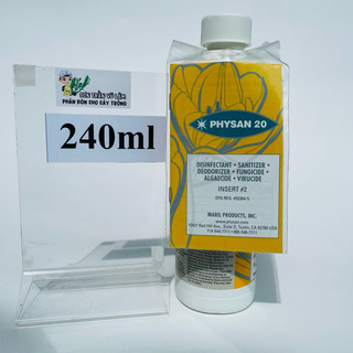 Physan 20 Mỹ Trị Khuẩn, Khử Trùng, Phòng Thối Nhũn - Chai 480ml