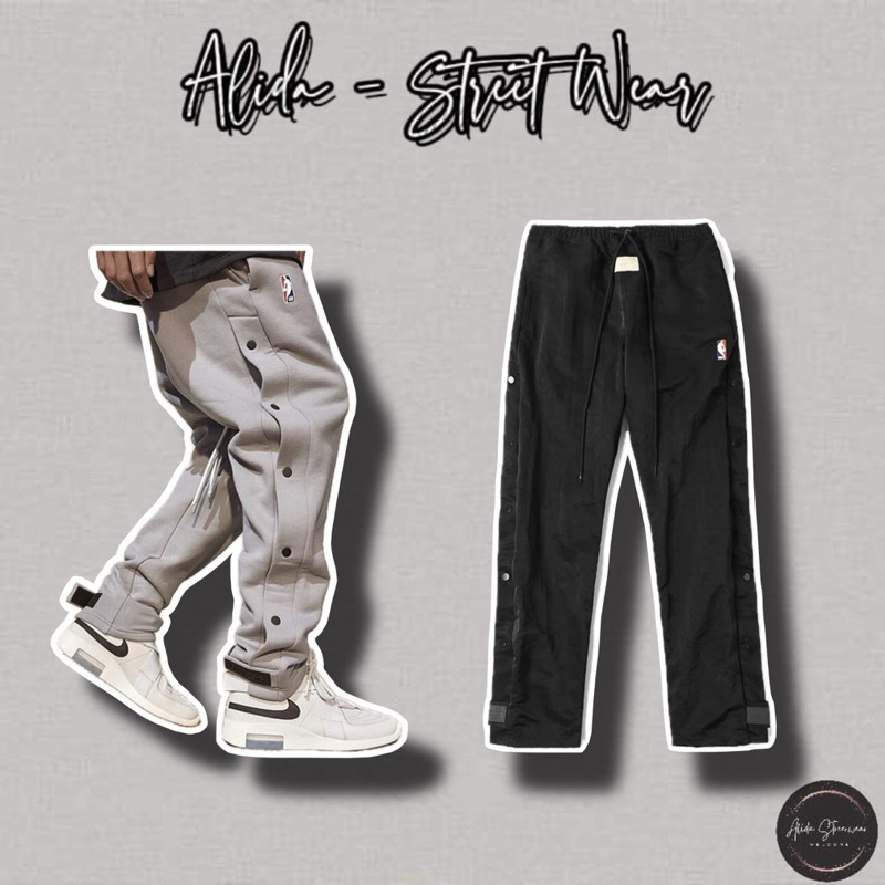 ⚡️[Hight Quality] Quần Snap Fog Of Fear X Nba Tear Away Pants - Điểm Nhấn Cúc Phối Ông Cao Cấp Stree