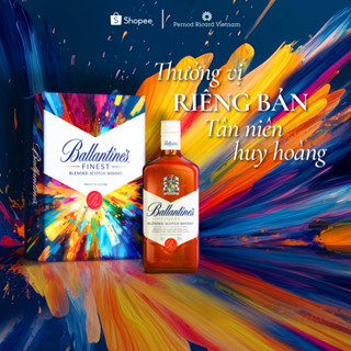 Hộp Rượu Quà Tết 2025 Whisky Ballantines Finest Nồng Độ Alc 40% 700ml  Kèm Hộp và Túi Giấy