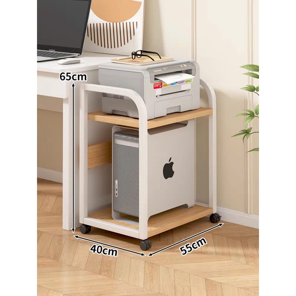 Kệ sắt đa năng 2 tầng, 3 tầng để máy in, lưu trữ đồ văn phòng tiện lợi, chịu lực tốt, có bánh xe VNH-581
