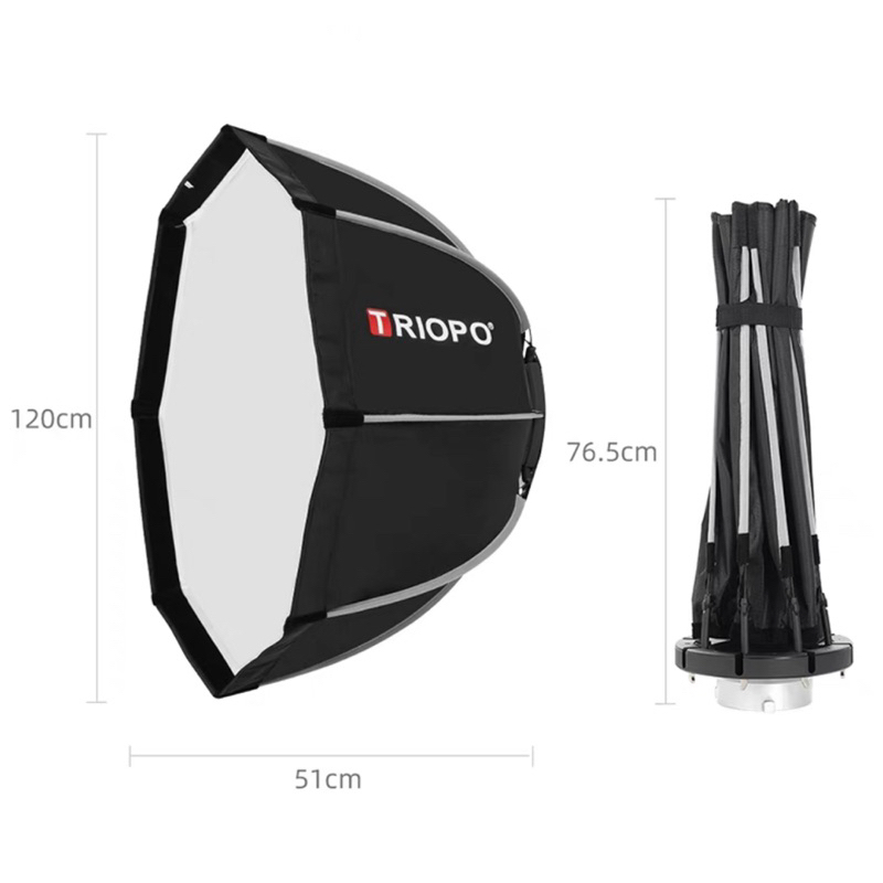 Softbox Triopo K2 55cm,65,90cm,120cm ngàm Bowen