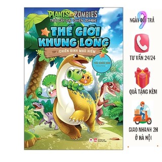 Sách - Tập 1 Trái Cây Đại Chiến Zombie - Thế Giới Khủng Long  - Chiến Binh Mạo Hiểm (hh)