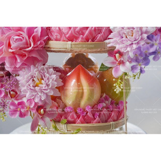 Giỏ oản dâng lễ (tone hồng)