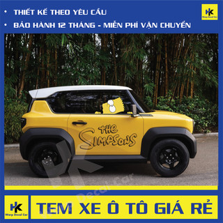 - Tem xe Vinfast VF3 dán 2 bên sườn - tem xe ô tô giá rẻ hà nội