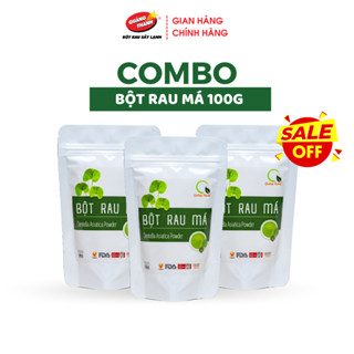 Combo Bột Rau Má Sấy Lạnh Nguyên Chất Loại Gói 100gr