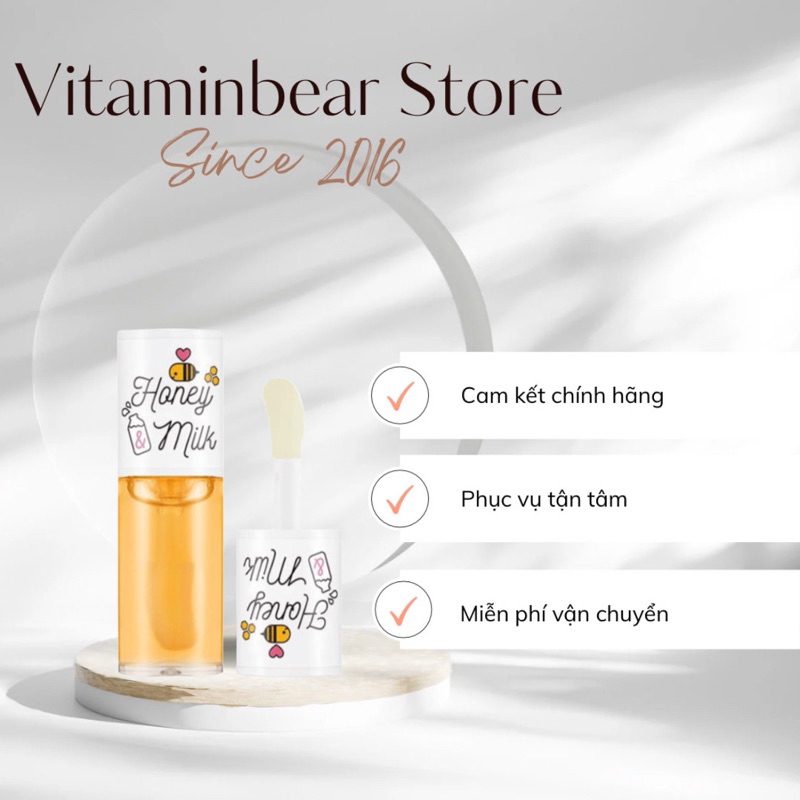 Son dưỡng môi Apieu honey milk hàn quốc