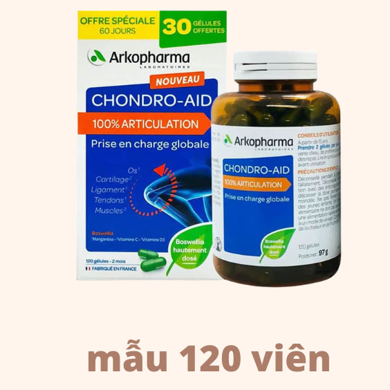 Viên bổ xương khớp Chondro - aid Arkopharma Pháp 60 viên -120 viên Glucosamine