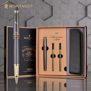 Bút ký Montagut cao cấp 801 XÁM mệnh Thổ BÚT KÝ KHẮC TÊN MIỄN PHÍ THEO YÊU CẦU KHẮC LOGO - FULL BOX