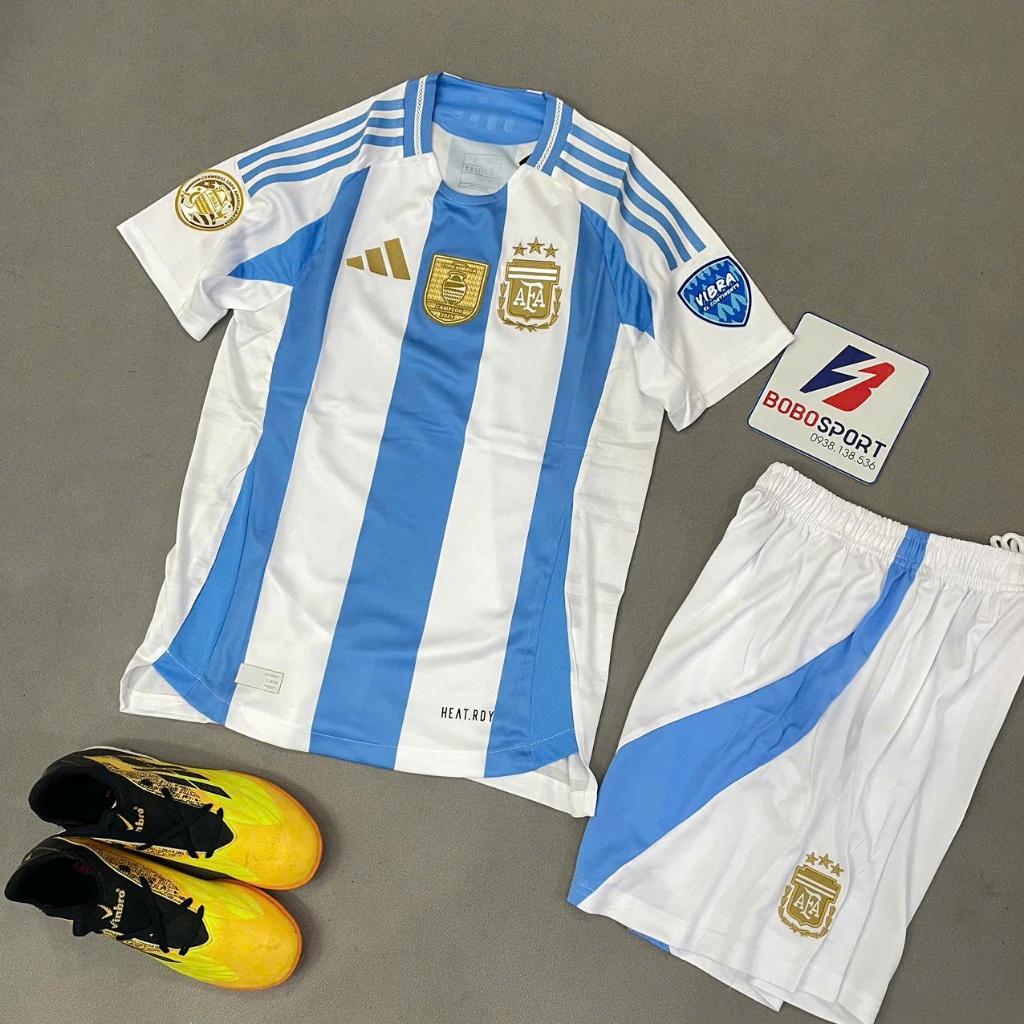 Bộ quần áo bóng đá ARGENTINA sân nhà 2024- FLG Copa Fex thái cao cấp