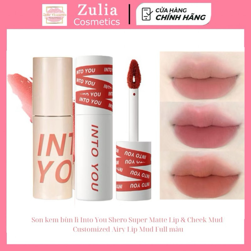 [INTO YOU] Son Kem Nhung Bùn INTO YOU Mịn Môi Bền Màu Lỳ 2g