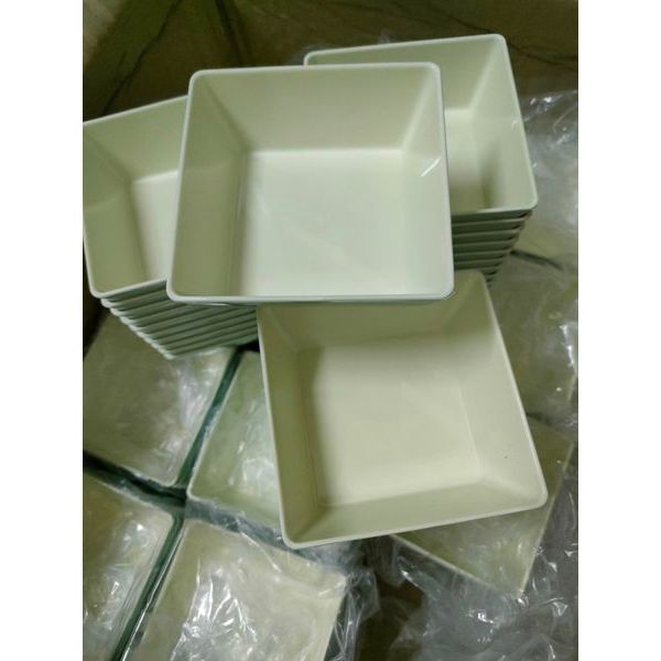 Set 10 bát nhựa phíp vuông