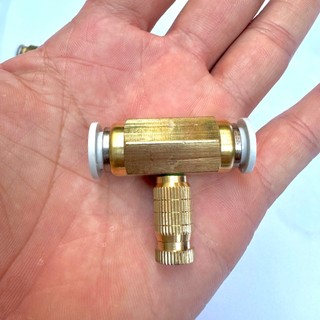 Bộ béc phun sương bằng đồng ( thân + mắt đồng) kết nống ống 8mm