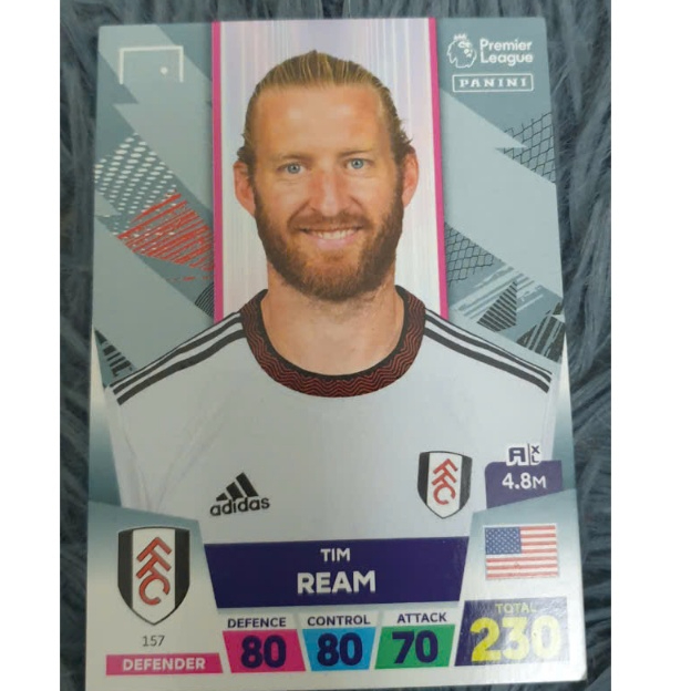 Thẻ bóng đá Tim Ream #157 Fullham Panini Adrenalyn XL 2022/23