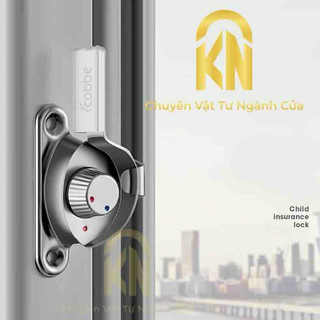 Khóa sò vặn xanh đỏ cửa sổ lùa chất liệu inox