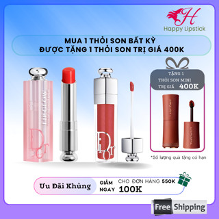 Son dưỡng Di.or Addict Lip Maximizer dạng kem và thỏi date mới nhất, Happy Lipstick