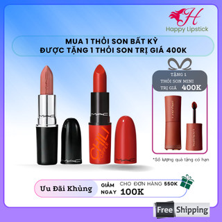  Son thỏi mac dòng Ximal mới dòng Powder kiss Retro Matte siêu lì mịn Happy Lipstick 