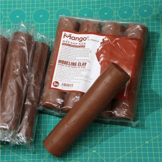 HCKT [THANH LONG] - Đất Sét Nâu Điêu Khắc MANGO Modelling Clay Thỏi 500gr / Đất Sét Điêu Khắc Mango