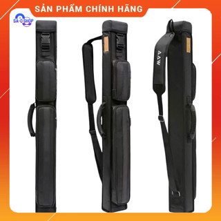 Bao Đựng Cơ Bida 2x3 Canvas Màu Đen Chính Hãng  [Tặng kèm khăn lau cơ Microfiber] - Bao Cơ Bia
