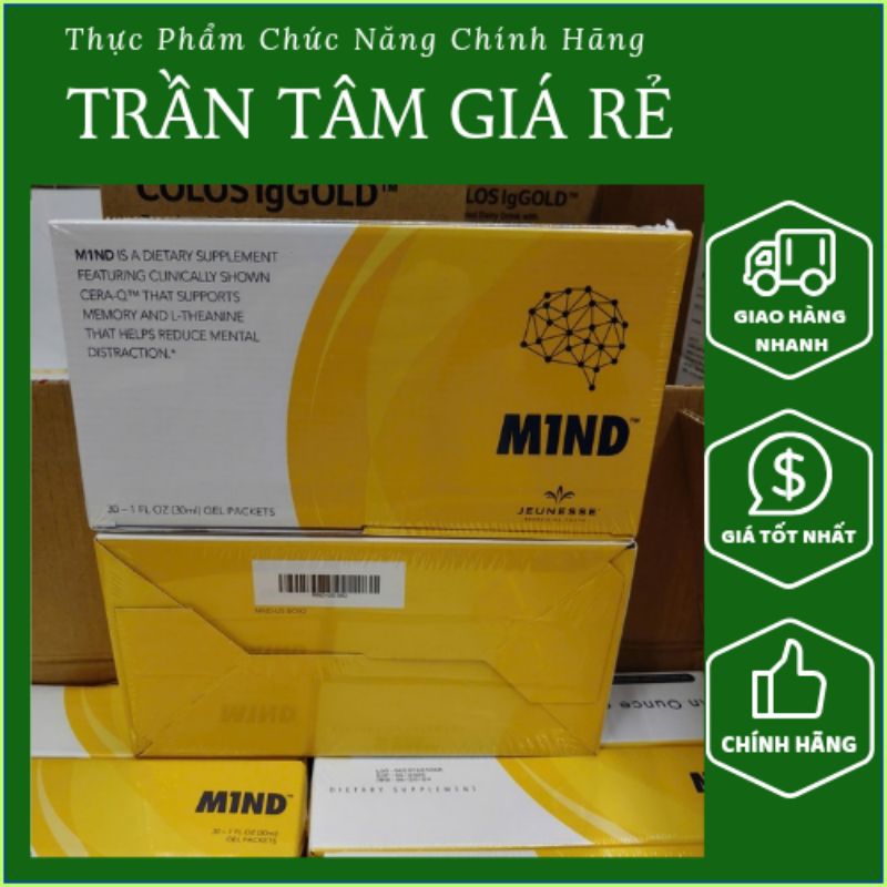 Dinh dưỡng M1ND Jeunesse ( hộp = 30 gói ). Tăng Cường Sức Khỏe Não Bộ  tăng trí nhớ.