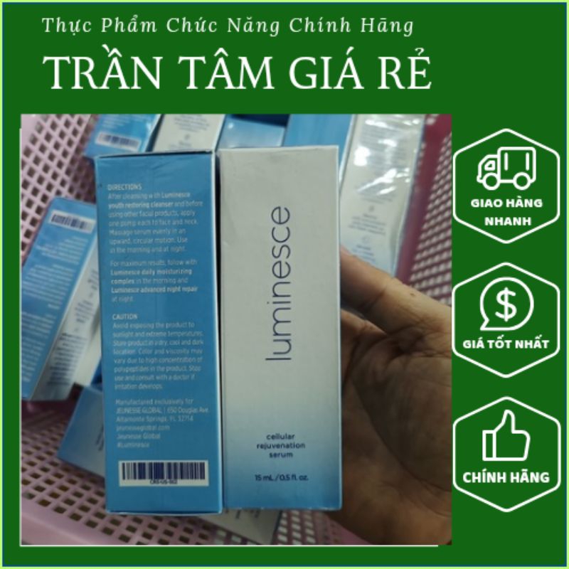 Serum Luminesce huyết thanh Jeunesse  trẻ hóa tế bào gốc, phục hồi là da trắng sáng mịn màng
