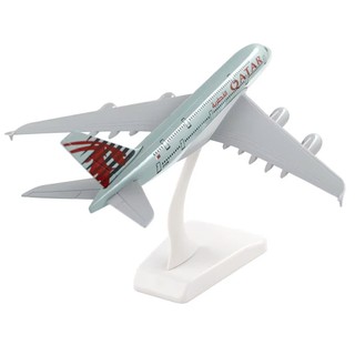 Mô hình máy bay tĩnh  Qatar A380 20cm Qatar