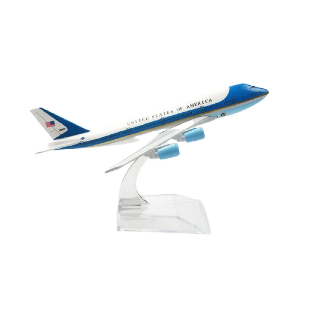 Mô hình máy bay B747 Air Force One (The United States of America-Obama) 16cm