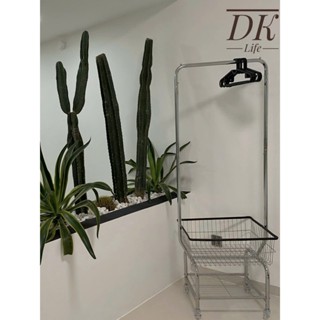 Giá treo quần áo kèm kệ để đồ, để giày dép khung kim loại chắc chắn có bánh xe xoay 360 độ-4