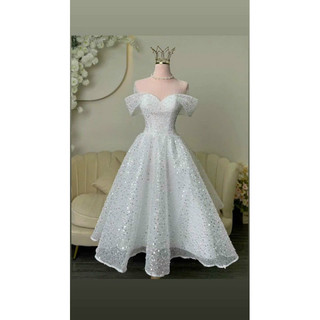Đầm dự tiệc liLystore dáng xoè kim sa hạt óng ánh ( CÓ LƯỚI Ở CỔ NGỰC ) full size S/M/L/XL  Có nhận may theo số đo